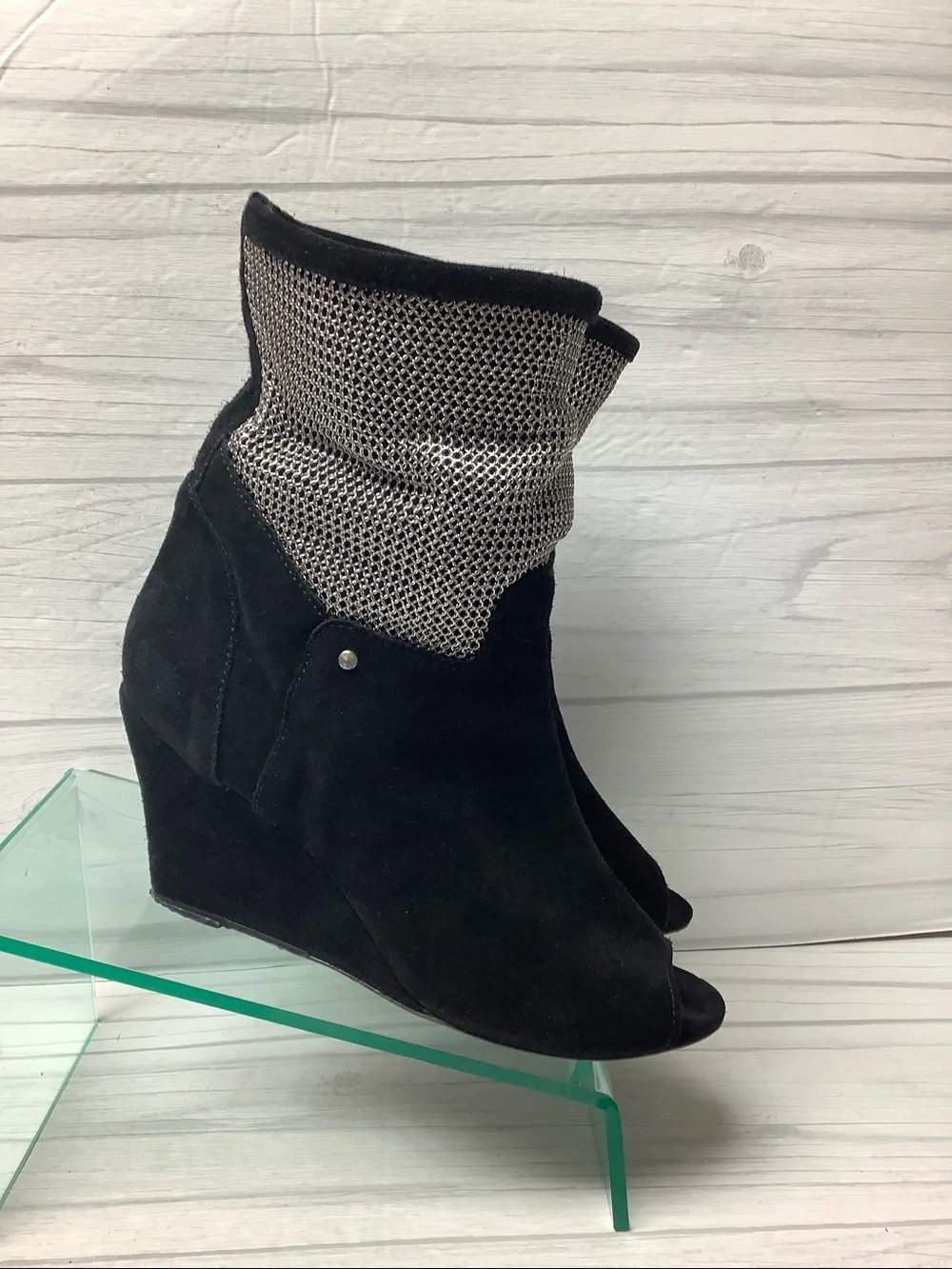 IRO Metallic Mesh booties